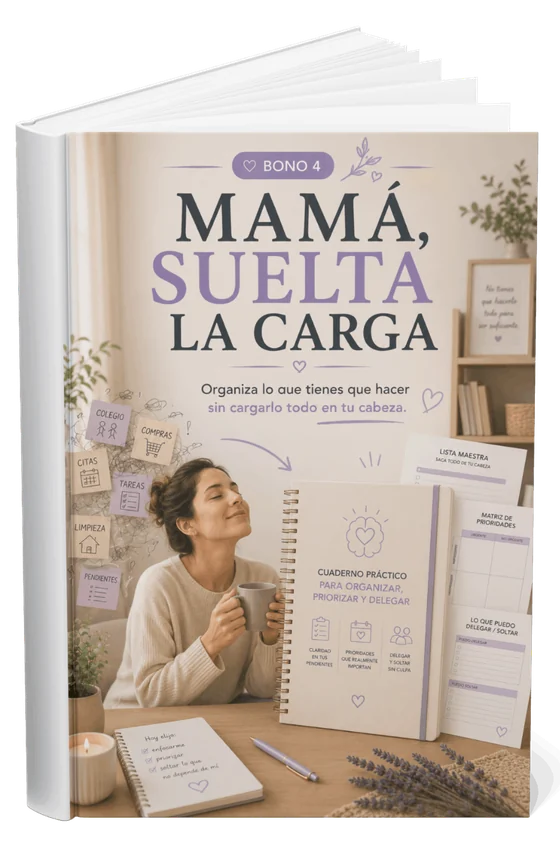 Mockup de MAMÁ, SUELTA LA CARGA
